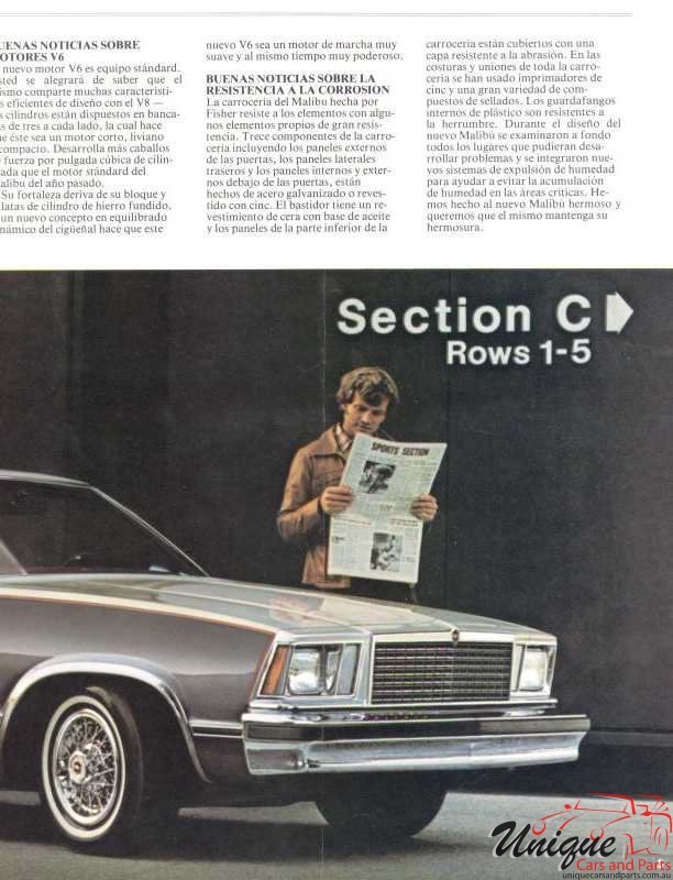 1978 Chevrolet Malibu Chile Brochure Page 14